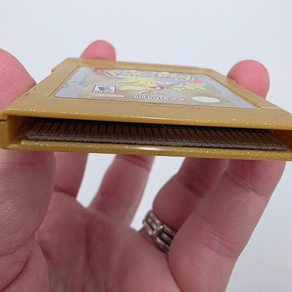 Pokemon Gold Version Nintendo Game Boy Color GBC Cartridge DMG-AAUE-USA Gold